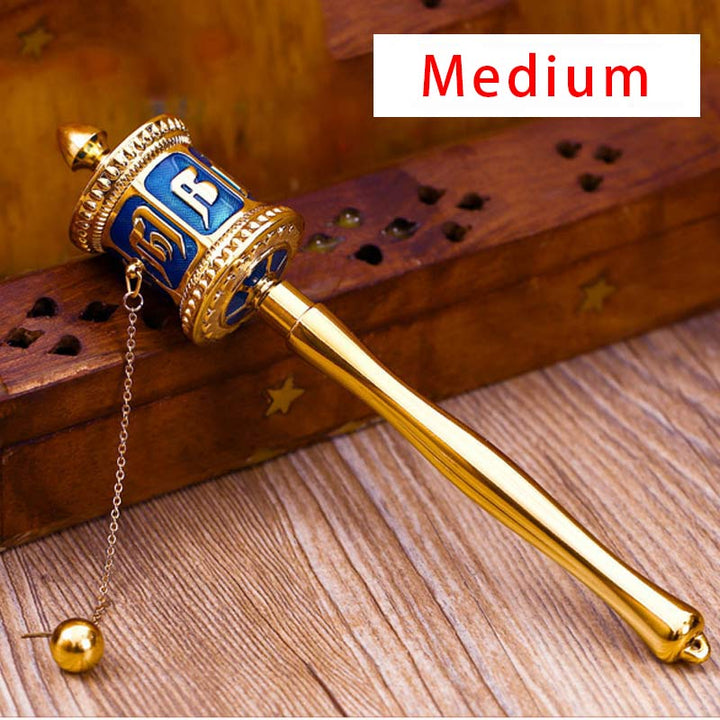 Rueda de oración tibetana Seis palabras verdaderas Bendición Decoración de meditación