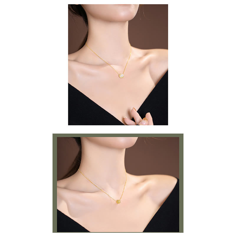 Collar con colgante de mariposa de Buda sonriente de la suerte, Jade cian Natural de Plata de Ley 925 - image 31