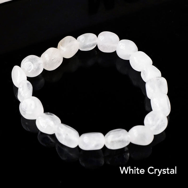 Pulsera de conciencia espiritual de piedra de cristal de forma irregular natural