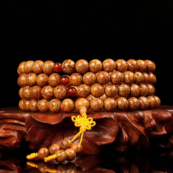 Pulsera de sabiduría de semillas de Bodhi tibetana de Buddha Stones