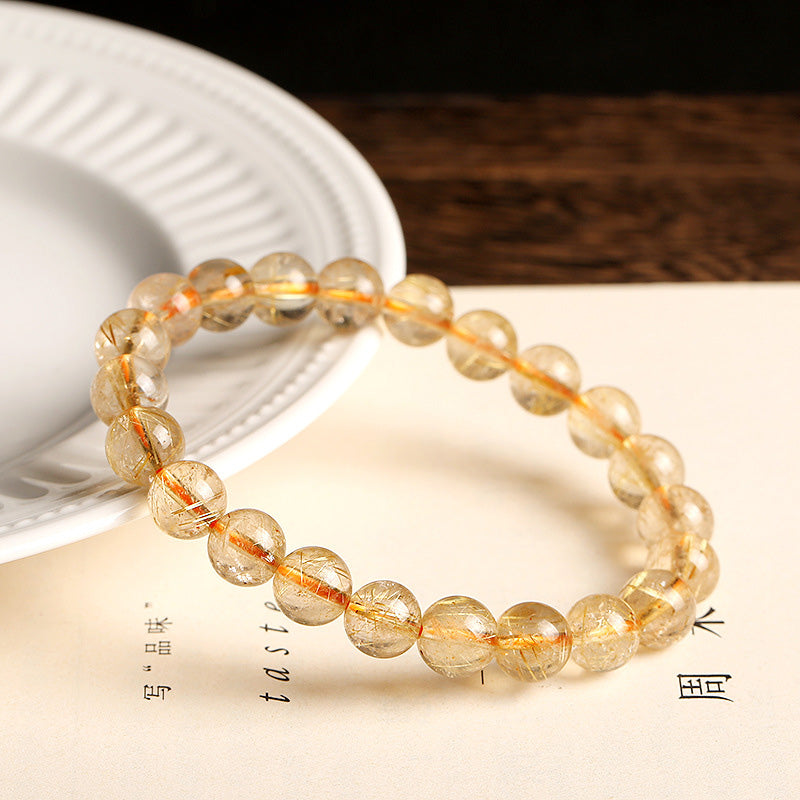 Pulsera de protección de bendición de citrino natural de Buddha Stones