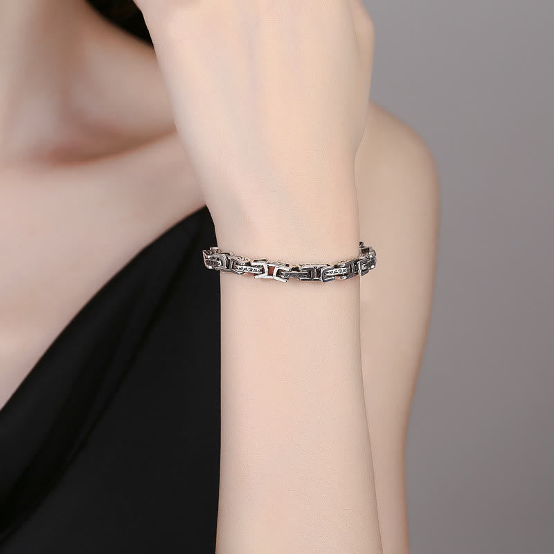 Pulsera de cobre con Buddha Stones, dragón Om Mani Padme Hum grabado, suerte y éxito