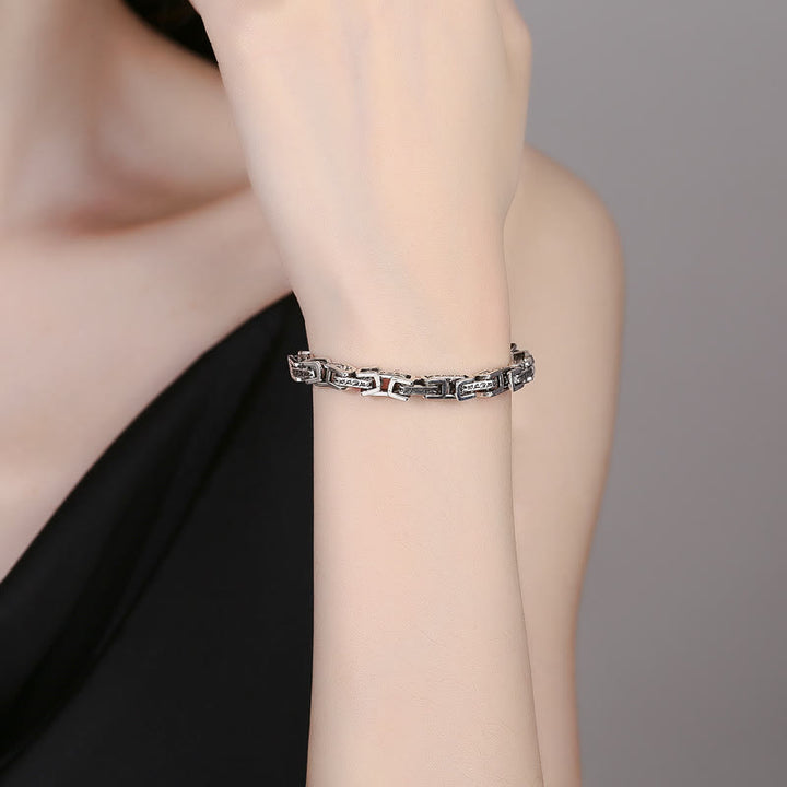 Pulsera de cobre con Buddha Stones, dragón Om Mani Padme Hum grabado, suerte y éxito