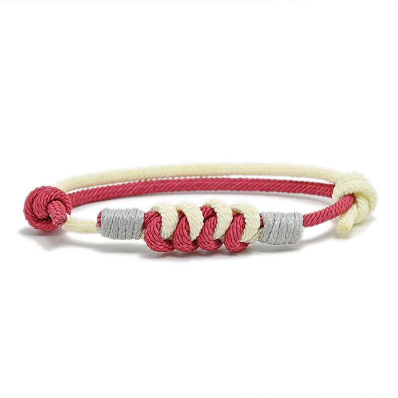 Pulsera de hilo trenzado con fuerza de nudo King Kong de diseño simple con Buddha Stones