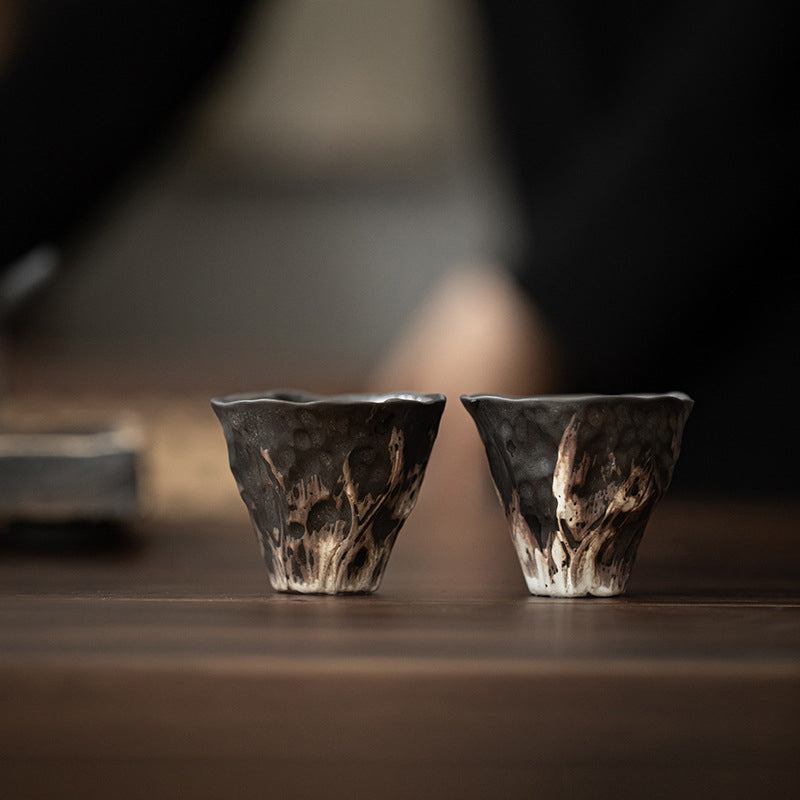 Taza de té de cerámica Zen con forma de flor de loto, Buddha Stones, taza de té de Kung Fu, 50ml