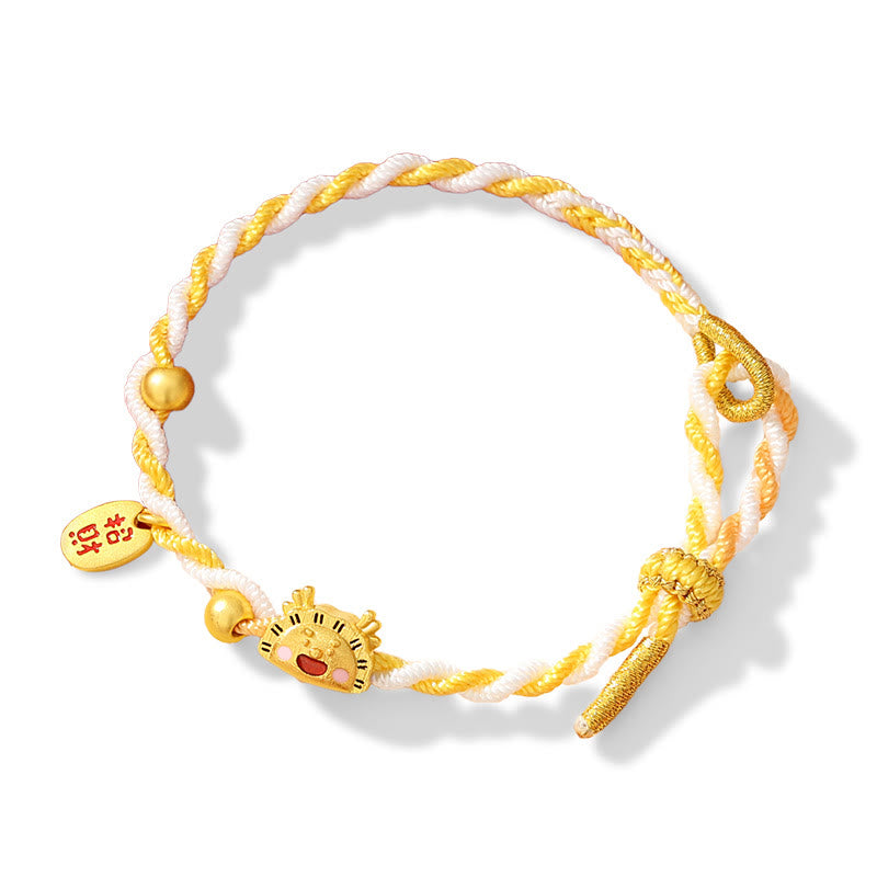 ❗❗❗Una oferta flash: pulsera trenzada con Buddha Stones de plata de ley 925 con diseño de bola de masa del año del dragón que atrae la suerte y la fortuna