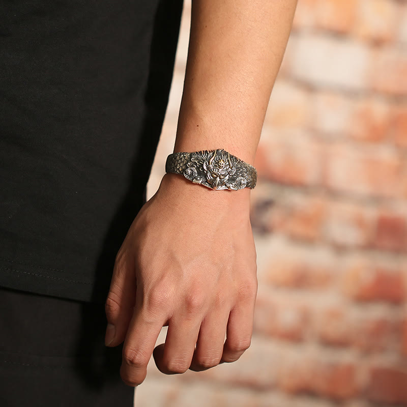 Brazalete tibetano de protección de la sabiduría del pájaro Garuda