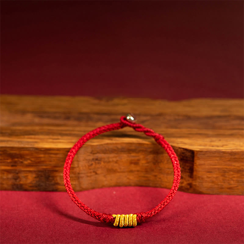 Pulsera de cuerda trenzada de protección de la suerte con nudo King Kong hecha a mano con Buddha Stones