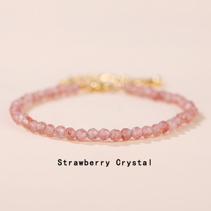 Pulsera de cadena curativa de turmalina de cristal rosa con Buddha Stones , cuarzo fresa, prehnita, peridoto, lazurita