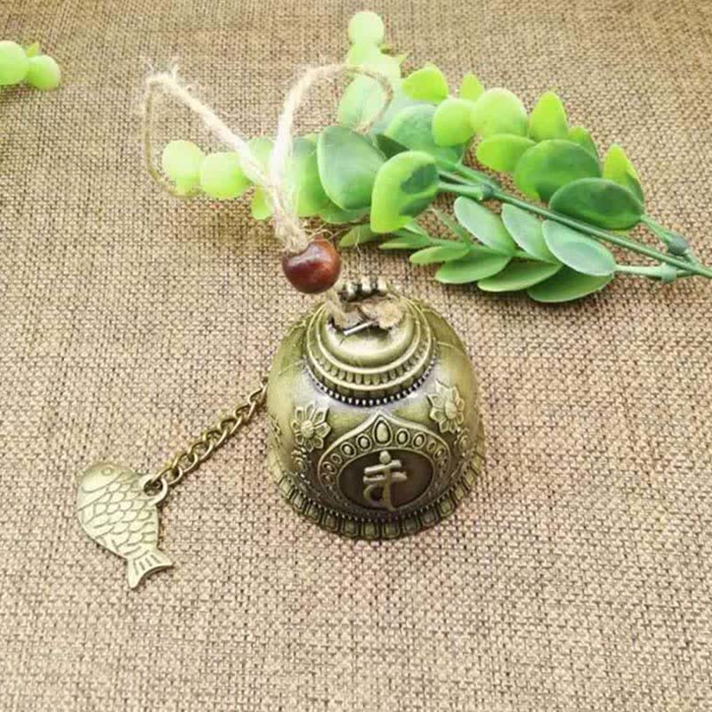 Feng Shui Buda Koi pez dragón elefante carillón de viento campana suerte decoración colgante de pared