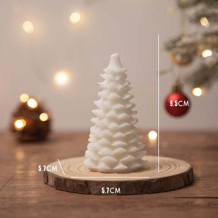 Regalo de vela de cera de soja perfumado árbol de Navidad para amigos de la familia