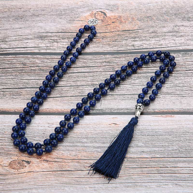 Collar de meditación y yoga con 108 cuentas de Mala