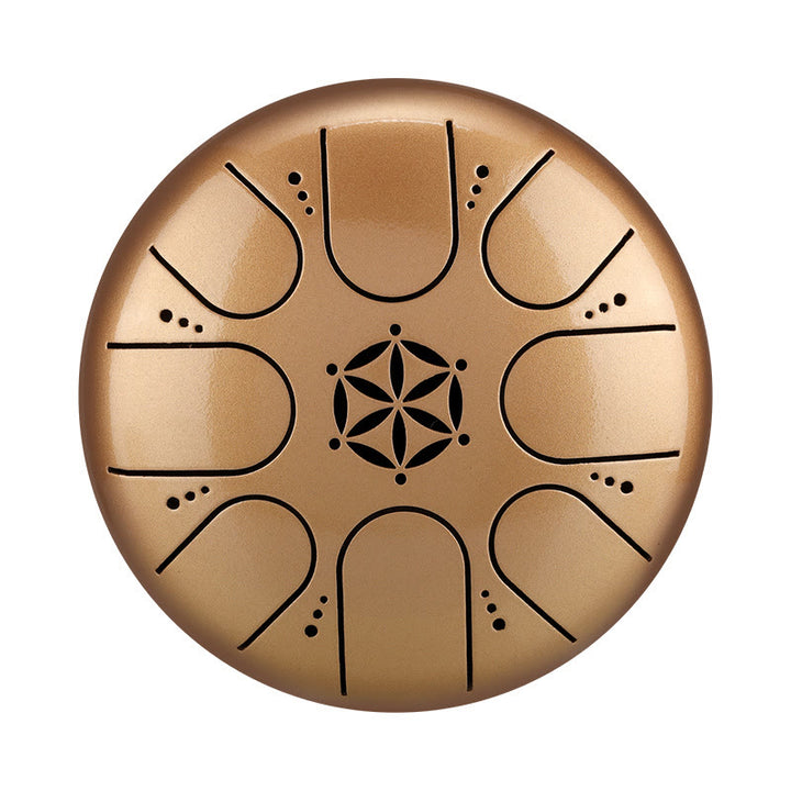 Buddha Stones Steel Tongue Drum Sound Healing Meditación Yoga Drum Kit 8 Notas 5 pulgadas con bolsa de transporte
