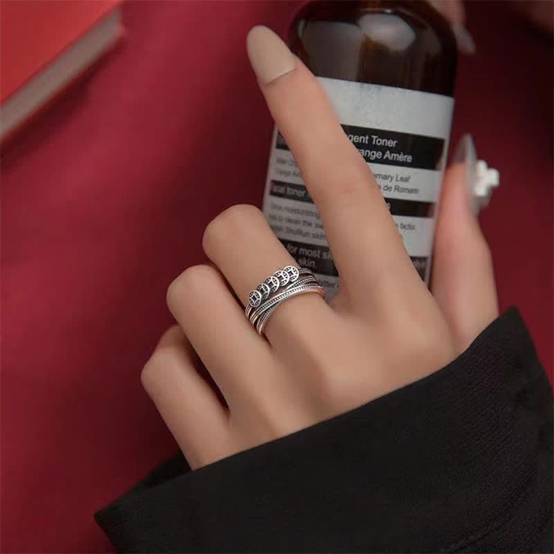 Anillo de la suerte de la riqueza de la moneda de cobre