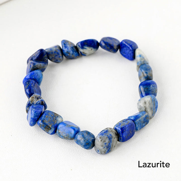 Pulsera de conciencia espiritual de piedra de cristal de forma irregular natural