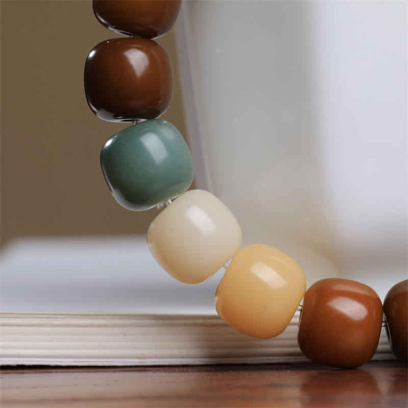Buddha Stones con semillas de Bodhi multicolor para mantener alejados a los malos espíritus