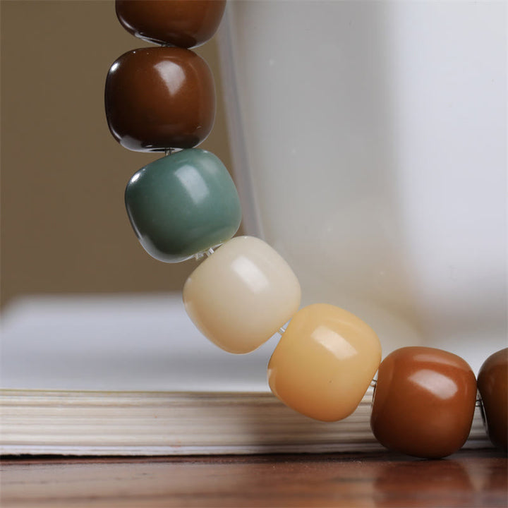 Buddha Stones con semillas de Bodhi multicolor para mantener alejados a los malos espíritus
