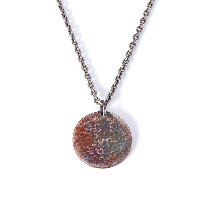 Collar con colgante de equilibrio de agua y fuego Yin Yang de plata de ley 990 con Buddha Stones - image 5