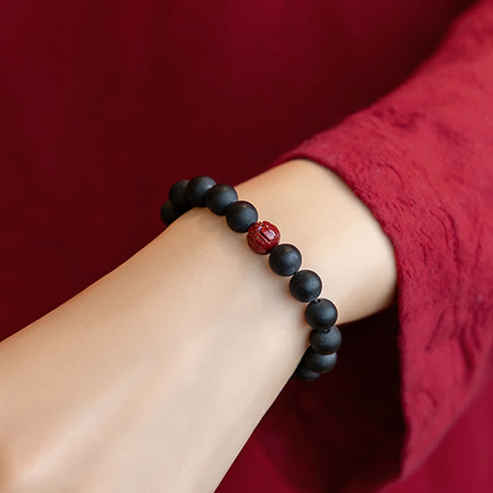 Pulsera curativa de loto cinabrio de ciprés tibetano