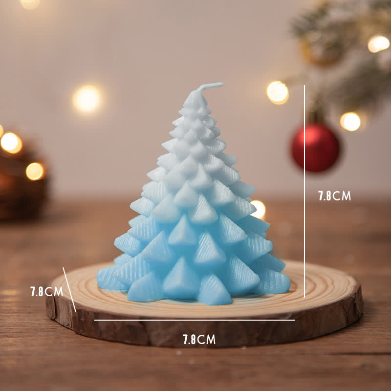 Regalo de vela de cera de soja perfumado árbol de Navidad para amigos de la familia
