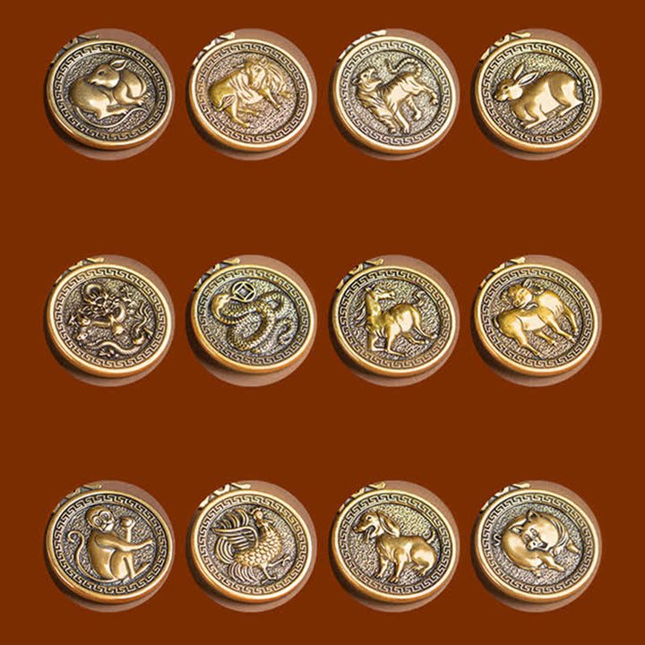 12 colgante del collar de la fortuna de la riqueza del zodiaco chino - image 28