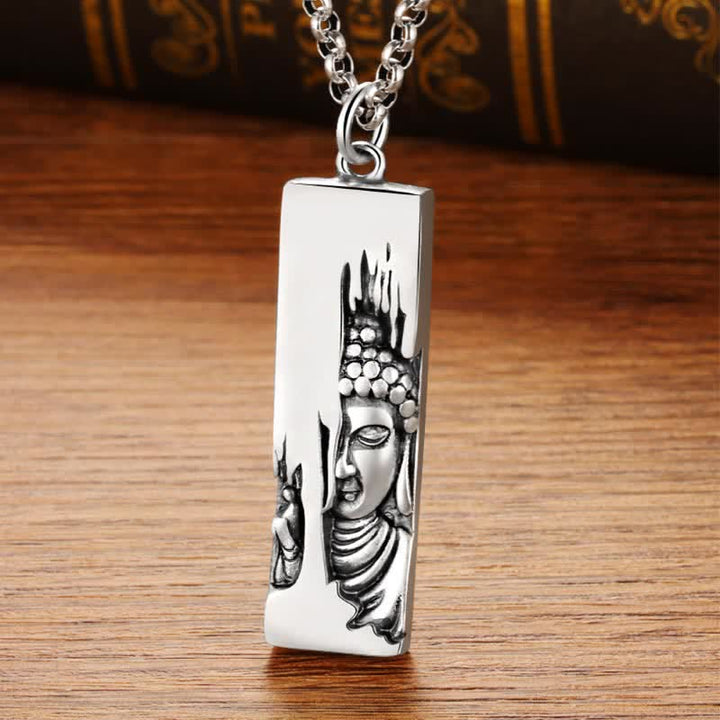 Amuleto de protección y fuerza de Buddha Stones Tathagata, collar con colgante de estilo vintage para la buena suerte. - image 2