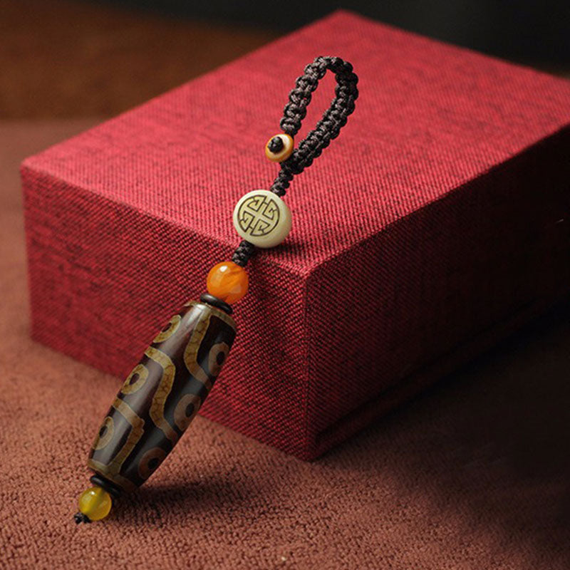 Buddha Stones tibetanas de nueve ojos, cuentas Dzi, decoración de riqueza