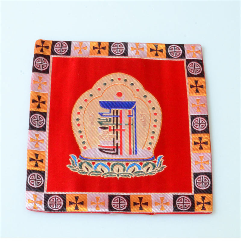 Estera de altar de oración Man-Bcu Kalachakra, estera de Jacquard para meditación curativa