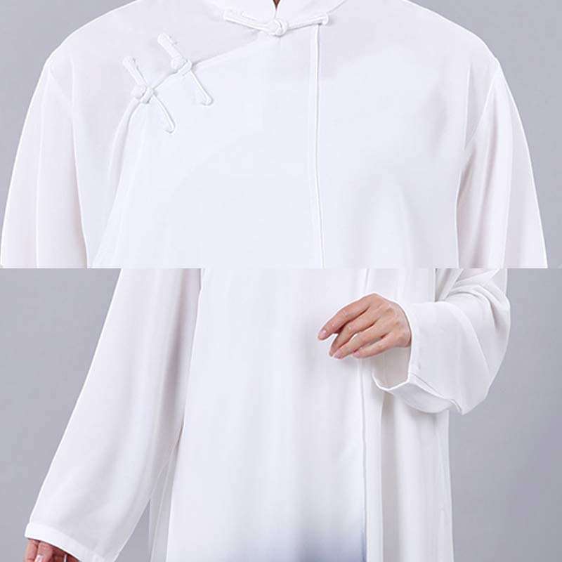 Conjunto de ropa unisex para práctica de meditación, tai chi, qigong y oración con pintura en degradado de Buddha Stones - image 7