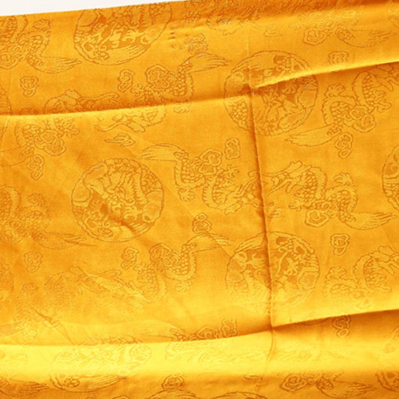 Bendición de la suerte tibetana, decoración Khata con patrón de dragón y Fénix en 5 colores