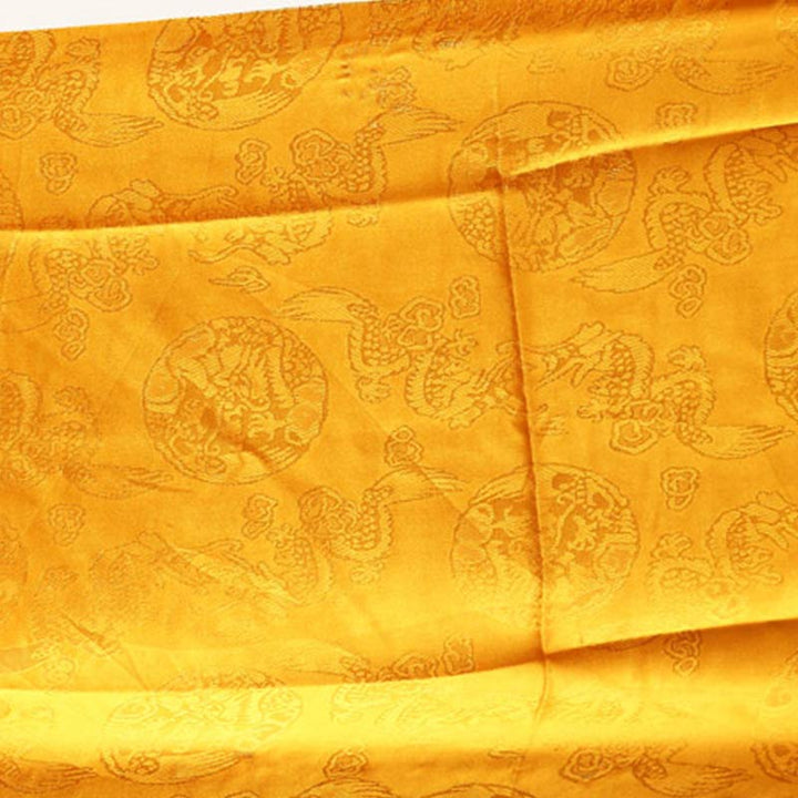 Bendición de la suerte tibetana, decoración Khata con patrón de dragón y Fénix en 5 colores