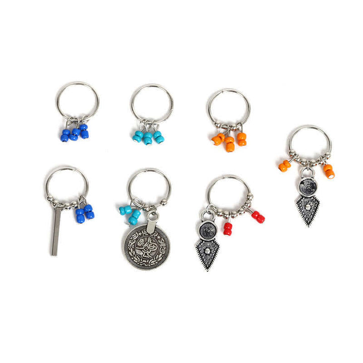 Buddha Stones, hojas antiguas, monedas, cuentas, pasador, horquillas, decoración