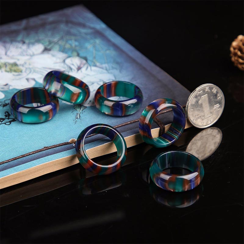 Anillo de pulsera positiva Mala de sauce marino colorido con Buddha Stones