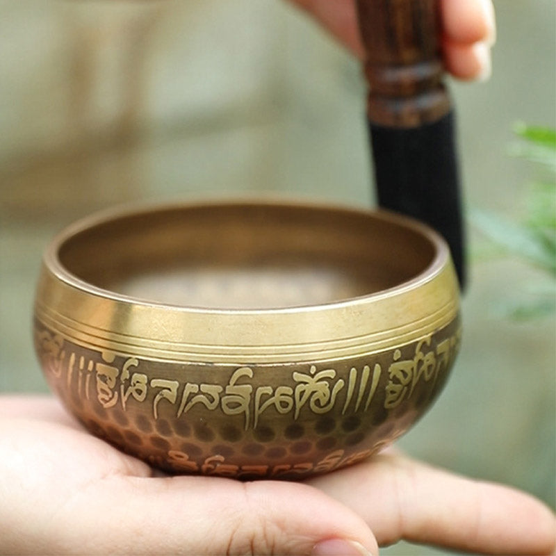 Juego de cuencos tibetanos artesanales para yoga y meditación. - image 1