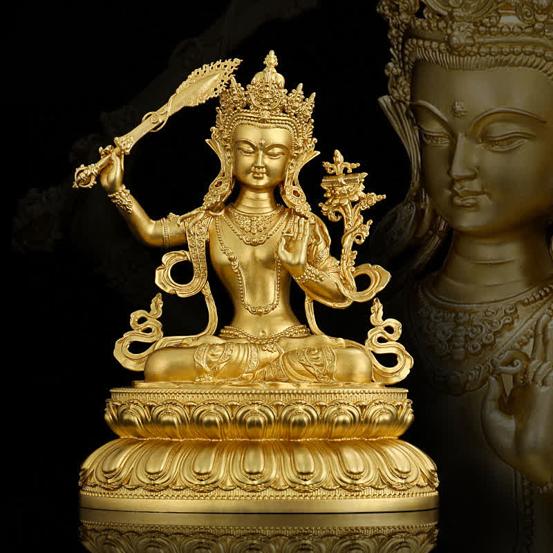 Figura de Buda medicinal Shakyamuni Amitabha, estatua de cobre de serenidad, decoración del hogar