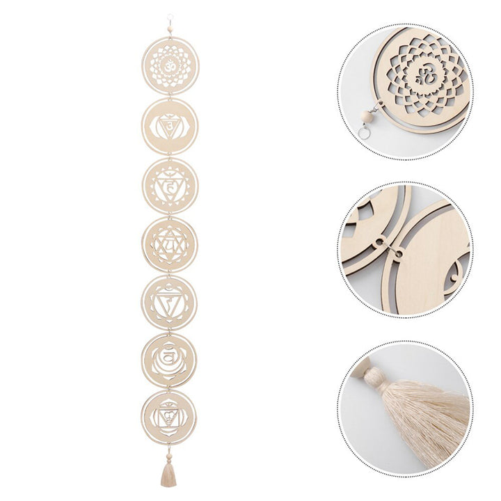 Colgante de pared de equilibrio de chakras con Buddha Stones, decoración del hogar