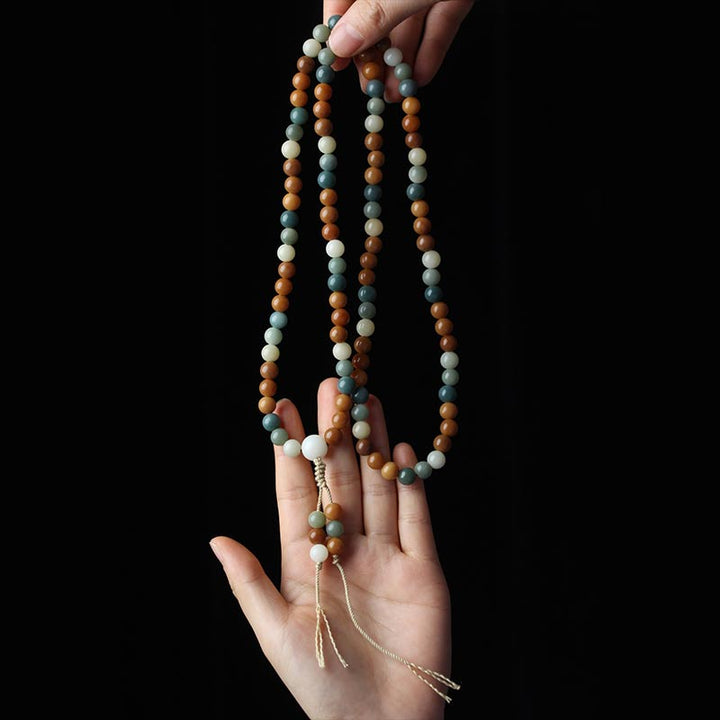 Pulsera de sabiduría de armonía de Mala de semillas de Bodhi de Buddha Stones