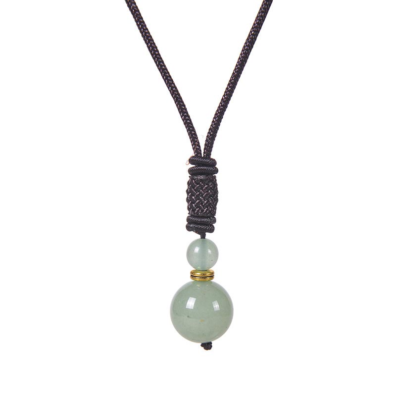 Collar de armonía de jade tibetano con Buddha Stones