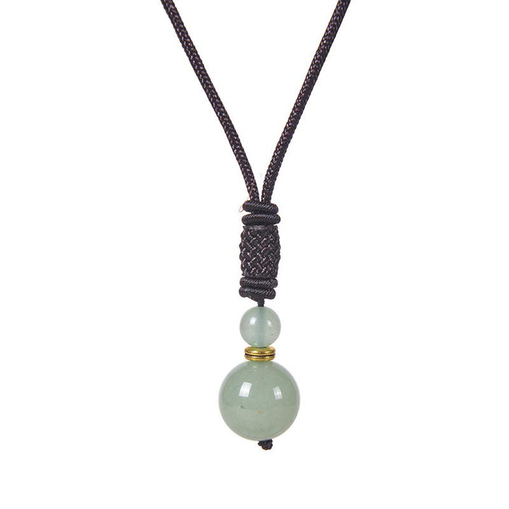 Collar de armonía de jade tibetano con Buddha Stones