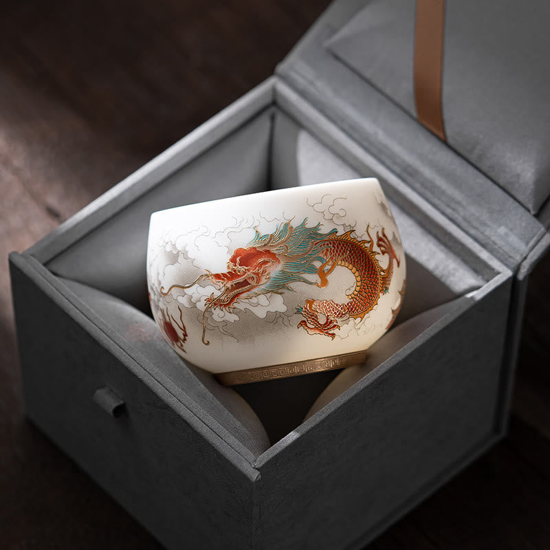 Buddha Stones , dragón Fénix, ciervo de loto, edificio antiguo, pez Koi, taza de té de cerámica, tazas de té de Kung Fu