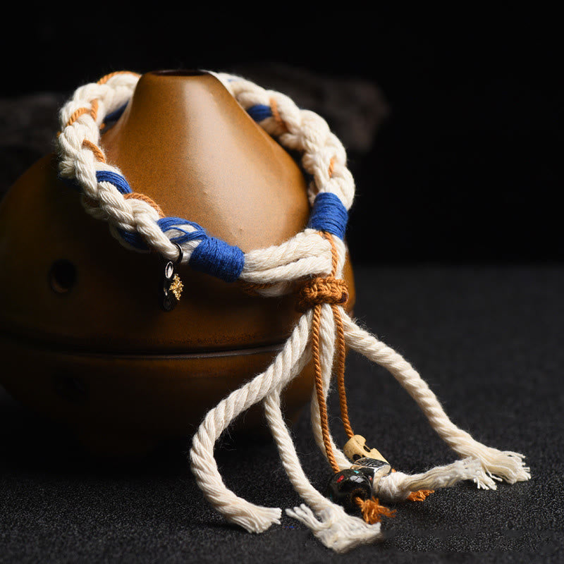 Pulsera de la suerte hecha a mano con Buddha Stones del Tíbet Zakiram diosa de la riqueza Thangka