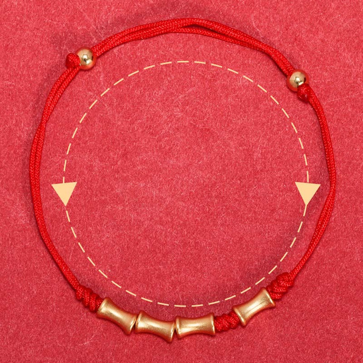 Pulsera trenzada de la suerte con diseño de bambú de plata de ley 925 con Buddha Stones