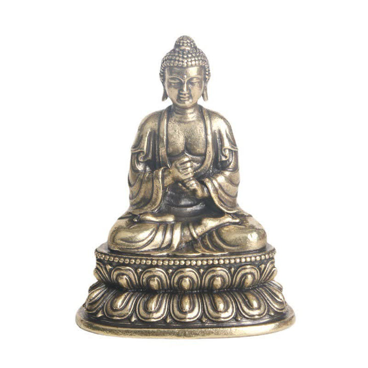 Estatua decorativa de cobre de la serenidad del Buda Tathagata