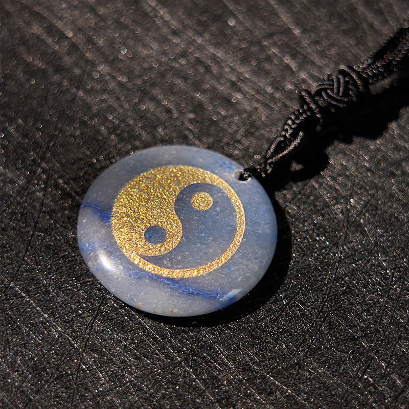 Buddha Stones, varios cristales, amatista, ojo de tigre, Aventurina verde, Yin Yang, collar espiritual, colgante