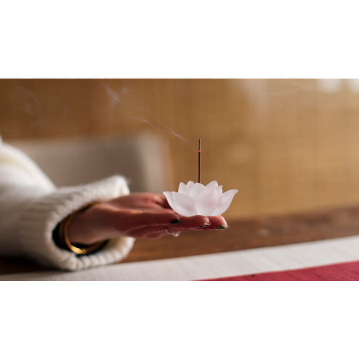 Quemador de incienso Mini Lotus Liuli Crystal Healing Meditation Stick