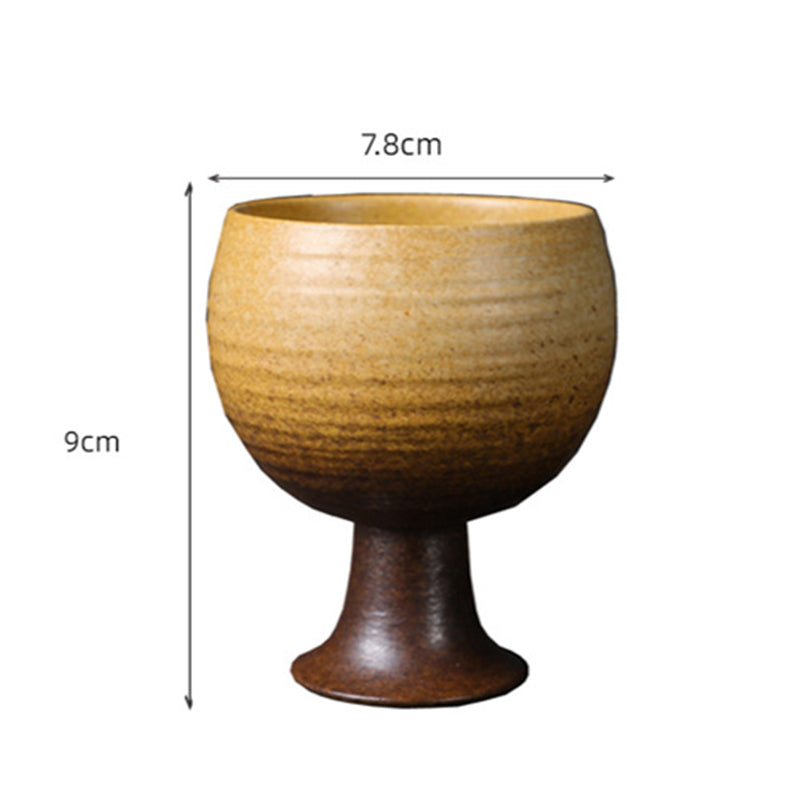 Taza de café y vino de cerámica con diseño de copa de pequeña capacidad con Buddha Stones, taza de café y té, 170ml