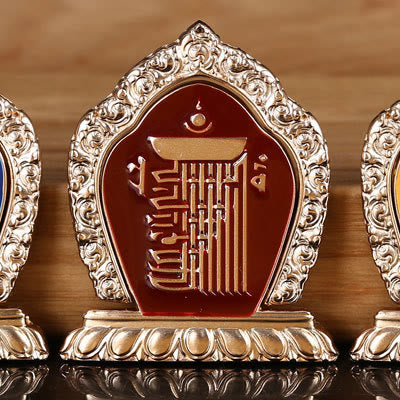 Soporte de anillo para teléfono tibetano Om Mani Padme Hum Peace, decoraciones universales para teléfono - Red Gathering Diez Elementos Poderosos - image 19