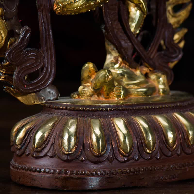 Figura de Buda Kurukulla, estatua de cobre de serenidad, decoración del hogar
