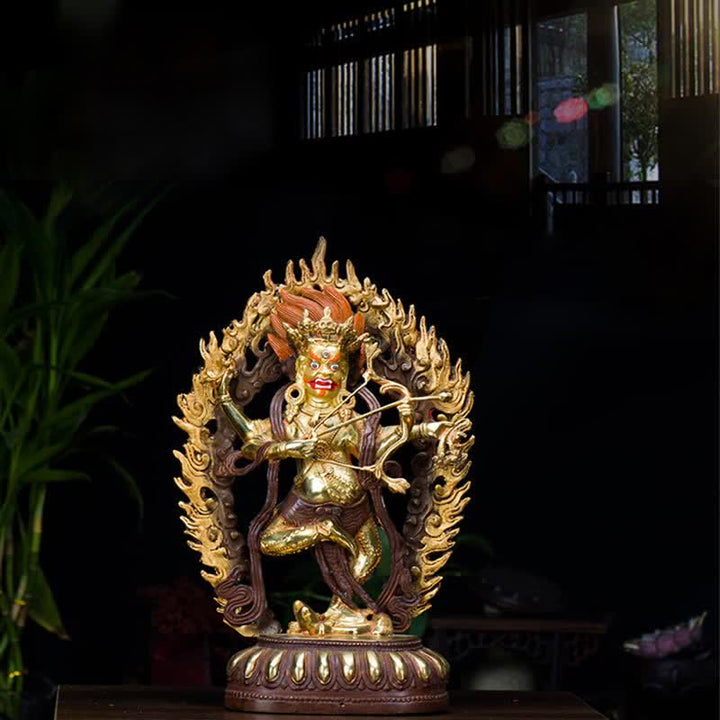 Figura de Buda Kurukulla, estatua de cobre de serenidad, decoración del hogar