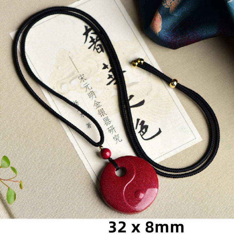 Buddha Stones, Buda sonriente, Yin Yang, calabaza del zodiaco chino, colgante de collar con bendición de cinabrio Natural - image 13